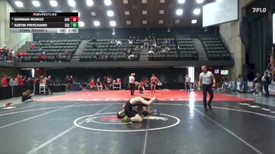 174 lbs Cons. Round 3 - Justin Pritchard, Evergreen State College vs German Munoz, Corban University