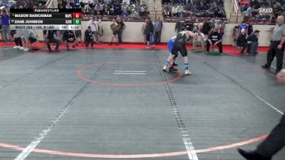 160_B lbs Round Of 32 - Mason Barickman, Maplewood vs Zane Johnson, Governor Mifflin