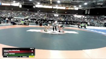 138 lbs Cons. Round 4 - Kyra Defino, Juab vs Kalia Blumenthal, Douglas