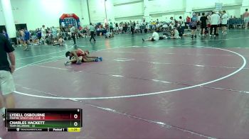 150 lbs Semis & Wb (16 Team) - Charles Hackett, Team Delaware vs Lydell Osbourne, Foxfire Wrestling Club