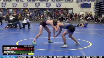 113 lbs Cons. Round 3 - Kayden Daring, Columbia City vs Kai Beasley, Whiteland Community
