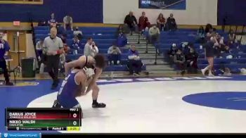 157 lbs Semifinal - Darius Joyce, Johnson & Wales (RI) vs Nikko Walsh, Castleton