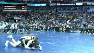 2A-165 lbs Champ. Round 1 - Ryland Morgan, Clarion-Goldfield-Dows vs Mitchel Fischer, Sheldon/South O`Brien