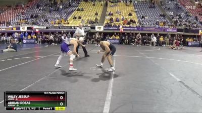 125 lbs Finals (2 Team) - Adrian Rosas, Adrian vs Wiley Jessup, Loras