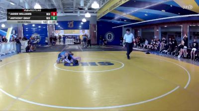 126 White Semifinal - Anthony Gray, Wellington Community Hs vs Jaden Williams, Wellington Community Hs