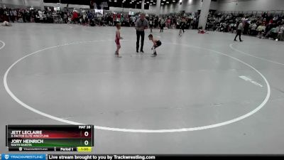 56 lbs Cons. Round 2 - Jett LeClaire, X-Factor Elite Wrestling vs Jory Heinrich, South Dakota