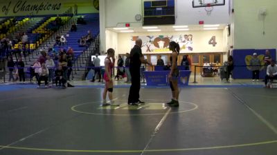 50 lbs Cons. Round 2 - Jenna Gerhardt, North Dakota vs Jessienna Burkett-Erice, Legend Wrestling