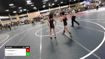 109 lbs Consi Of 32 #2 - Riki Villasenor, Silverback WC vs Rene Cordero, Poway Elite