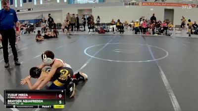 80 lbs Round 4 (6 Team) - Yusuf Mirza, Florida Scorpions vs Brayden Aquafredda, Python Pit