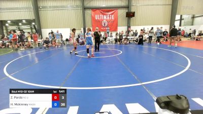 50 kg Rr Rnd 2 - Zoe Pardo, NC United vs Holly Mckinney, Mat Assassins Girls