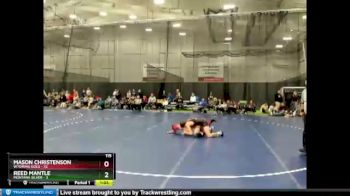 115 lbs Round 2 (6 Team) - Mason Christenson, Wyoming Gold vs Reed Mantle, Montana Silver