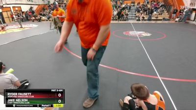 70 lbs Quarterfinal - Jake Nelson, Cody Wrestling Club vs Ryder Fausett, Worland Wrestling Club