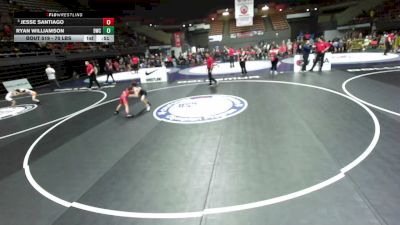 70 lbs Semis - Ryan Williamson, 951 Wrestling Club vs Jesse Santiago