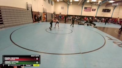 112-114 lbs Round 4 - Owen Meister, Liberty Common vs Heber Natter, Thompson Valley