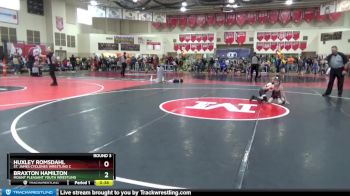 60 lbs Round 3 - Braxton Hamilton, Mount Pleasant Youth Wrestling vs Huxley Romsdahl, St. James Cyclones Wrestling C