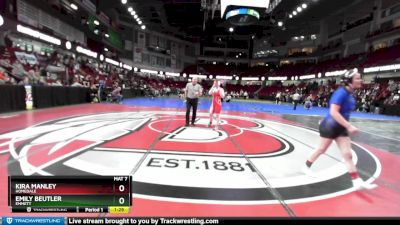 138 lbs Champ. Round 1 - Emily Beutler, Emmett vs Kira Manley, Homedale