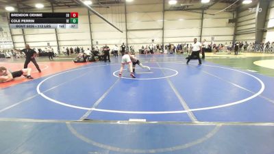 113 lbs Consi Of 8 #1 - Brendon Oehme, SD vs Cole Perrin, DE