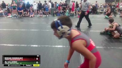 60 lbs Round 1 (10 Team) - Roman Rodriguez, Finger Lakes Elite Black vs Eli Saladino, Finger Lake Elite Grey