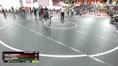 138 lbs Cons. Round 5 - Alec Avedissian, Harvard Westlake vs Rufus Ekberg, Santa Monica