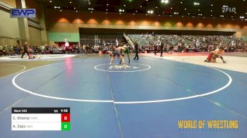 157 lbs Quarterfinal - Colin Shamp, FordDynasty Wrestling Club vs Kyle Zajic, Sweet Home