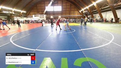 195 kg Semifinal - Alihan Adylbekov, Kyrgyz vs Jonas Baekkelund, Wyoming Seminary