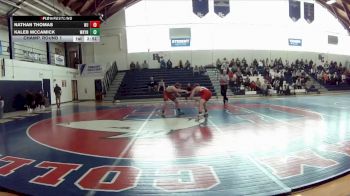 149 lbs Champ. Round 1 - Nathan Thomas, Washington & Jefferson vs Kaleb McCamick, Waynesburg