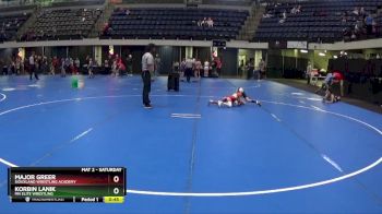 50 lbs 1st Place Match - Korbin Lanik, MN Elite Wrestling vs Major Greer, Siouxland Wrestling Academy