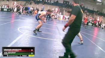 160 lbs Champ. Round 3 - Don Beaufait, Dundee vs Grayson Woodcock, Miller Wrestling Academy