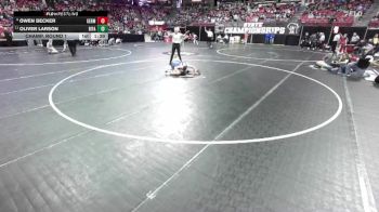 D1-120 lbs Champ. Round 1 - Oliver Larson, River Falls vs Owen Becker, Germantown