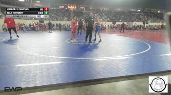96 lbs Consi Of 8 #1 - Kimberly Emmons, Grove vs Ella Kennedy, Stillwater Lady Pioneers JH
