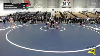 70 lbs Cons. Round 5 - Mason Rotthoff, Purple Eagles Wrestling Academy vs Wade Davey, B2 Wrestling Academy