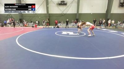 Junior FK - 120 lbs Champ. Round 3 - Alex Richards, CNWC Concede Nothing Wrestling Club vs Kayden Cain, Auburn Area Wrestling Club