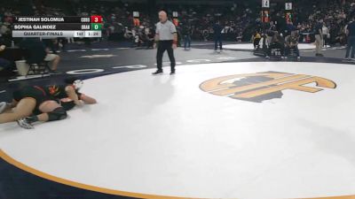 145 lbs Quarterfinal - Jestinah Solomua, Corona (SS) vs Sophia Galindez, Orange Vista (SS)