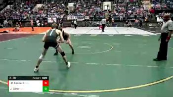 2 - 132 lbs 3rd Place Match - Christian Leonard, Poquoson vs Jake Cline, Glenvar