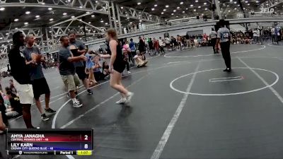 165 lbs Finals (2 Team) - Kyah Nelson, Crown City Queens Blue vs Bailey Kirby, Central Pennies Grit