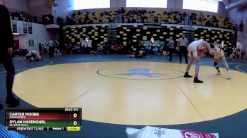 157 lbs Cons. Semi - Dylan Hasenohrl, OLMSTED FALLS vs Carter Moore, MANCHESTER