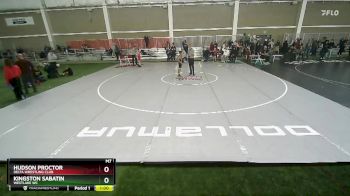 77 lbs Quarterfinal - Kingston Sabatin, Westlake WC vs Hudson Proctor, Delta Wrestling Club