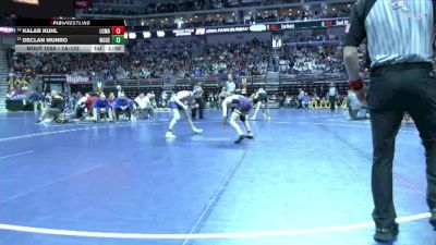 1A-132 lbs Champ. Round 1 - Declan Munro, Woodbury Central vs Kalab Kuhl, Logan-Magnolia