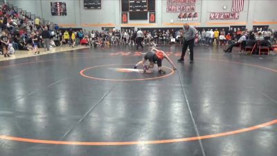 95 lbs Semifinal - Carter Howe, Springville Gold Medal Wrestli vs Beau Perrinjaquet, Delaware County Wrestling Club