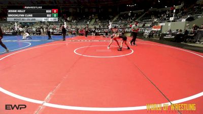 75 lbs Quarterfinal - Jessie Kelly, Monster Garage vs Brooklynn Cline, Maize Wrestling Club