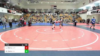 120 lbs Final - Jacob Merry, Lumpkin County Wresting vs Nate Davis, Level Up Wrestling Center