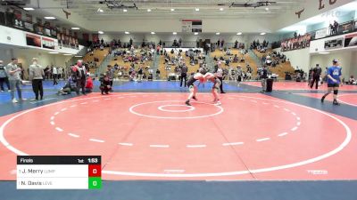 120 lbs Final - Jacob Merry, Lumpkin County Wresting vs Nate Davis, Level Up Wrestling Center