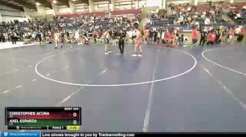 145 lbs Quarterfinal - Christopher Acuna, MT vs Axel Esparza, CA