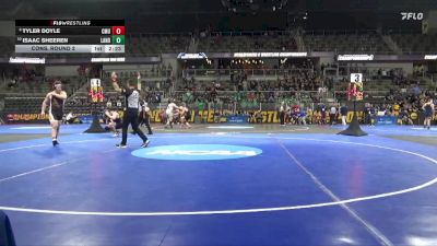 285 lbs Cons. Round 2 - Isaac Sheeren, Lander vs Tyler Doyle, Colorado Mesa