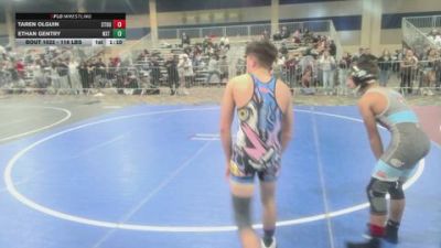 116 lbs Round Of 16 - Taren Olguin, Stout Wrestling Academy vs Ethan Gentry, NXT Level Wr Ac
