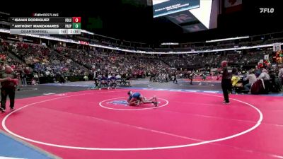 106-3A Quarterfinal - Anthony Manzanares, Pagosa Springs vs Isaiah Rodriguez, Fort Lupton