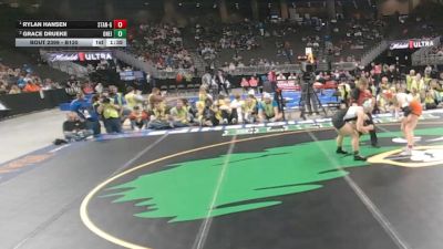 1st Place Match - Rylan Hansen, Stanton vs Grace Drueke, ONeill