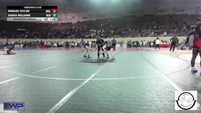 118 lbs Quarterfinal - Brinlee Taylor, McAlester vs Sasha Williams, Husky Wrestling Club