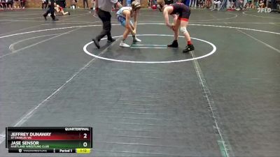 96 lbs Quarterfinal - Jase Sensor, Hartland Wrestling Club vs Jeffrey Dunaway, ST Charles WC