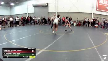 128-134 lbs Semifinal - Cameron Spencer, Richlands Wrestling Club vs Saryah Mandujano, Stuarts Draft